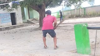 I bowled one over and took 2 wickets cricket bowling viralvideo [upl. by Kushner]