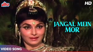 Waheeda Rehmans Classic Bollywood Dance Song  Jungle Mein Mor  Lata Mangeshkar  Shatranj 1969 [upl. by Halvaard]