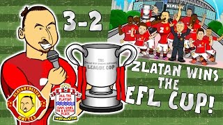 🏆ZLATAN WINS THE EFL CUP🏆 Man Utd 32 Southampton Final Parody Goals and Highlights 2017 [upl. by Anilah754]