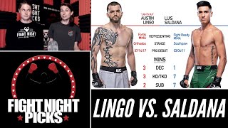 UFC Fight Night Austin Lingo vs Luis Saldana Prediction [upl. by Inaja309]