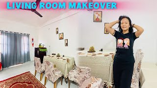 Living Room Makeover 💁🏻‍♀️ No Tam Jham😁  Rekha Vlogs [upl. by Gavan295]