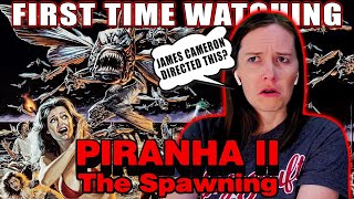 Piranha II The Spawning 1982  Movie Reaction  First Time Watching  They Fly Now [upl. by Dorweiler669]