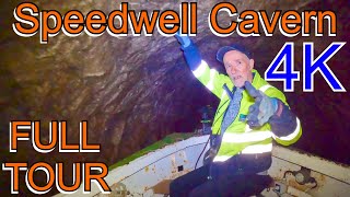 Logans goes to SPEEDWELL CAVERN in CASTLETON  Full Tour in 4K  Underground Cave Boat Trip  Vlog [upl. by Shig]