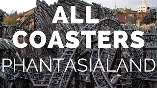 2019  All Rollercoasters  Phantasialand D  ONRIDE POV [upl. by Glialentn]