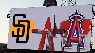 Padres  Angels 6424 Starting Lineups [upl. by Pickford639]