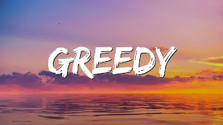 greedy  Tate McRae Lyrics [upl. by Enelkcaj]