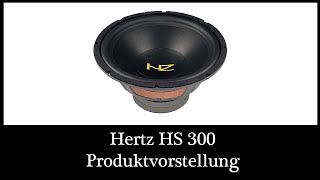 Hertz HS 300 Oldschool Subwoofer Hertz 30cm Bass DIY Produktvorstellung [upl. by Audley]