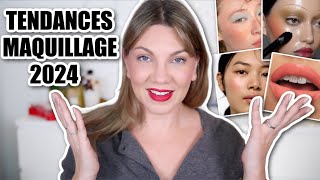 LE MAG BEAUTÉ  LES GRANDES TENDANCES MAQUILLAGE  QUE NOUS RÉSERVE 2024 [upl. by Ellednahs233]