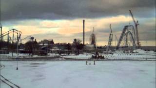 Cedar Point 2013 GateKeeper Construction Time Lapse Week 21 122412  123012 [upl. by Heisser]