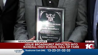 VIDEO Leslie Broadhurst inducted into Randall’s Hall of Fame [upl. by Talbot411]