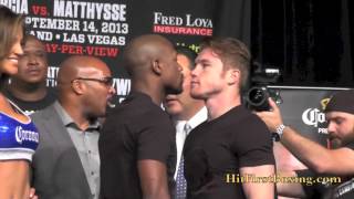 Mayweather vs Canelo Final Face Off [upl. by Suivat182]