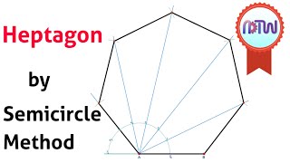 Heptagon by Semicircle method [upl. by Retxed]