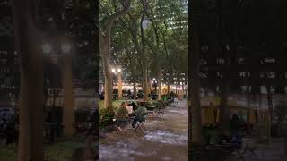 BRYANT PARK 🏞️New York City ❤️ [upl. by Dorraj]