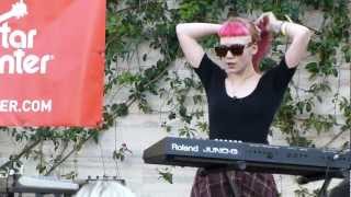 Grimes pours water on head LIVE HD 2012 Make Music Pasadena Festival [upl. by Marcile]