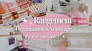 ORGANISATION  RANGEMENT  NETTOYAGE DE MA CUISINE 🫧🧼 Motivation • Ménage • Clean with me [upl. by Eiser]