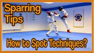 Taekwondo Sparring Tips  How to Spot Techniques [upl. by Anallese]