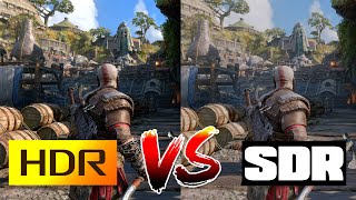 God of War Ragnarök PS5  HDR vs SDR  HDR Is A Must Have In This Game [upl. by Cheyney]