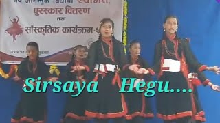 Sirsaya HeguDance in Superhit Newari SongWelcome Program 2081 Bagiswori SchoolBhaktapur [upl. by Olnee]