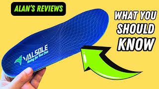 My Review of VALSOLE Orthotic Insoles for Plantar Fasciitis  220 lbs Support High Arch Flat Feet [upl. by Elyag]