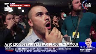 Présidentielle la stupéfaction du camp Zemmour proche des 7 au premier tour [upl. by Clymer]