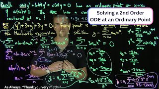 Solving Ordinary Differential Equations Around an Ordinary Point [upl. by Naiditch]