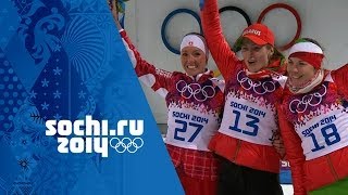 Biathlon  Womens 15km Individual  Darya Domracheva Wins Gold  Sochi 2014 Winter Olympics [upl. by Tneicniv]