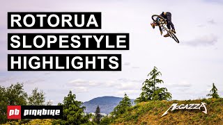 The Best Moments From Crankworx Rotorua Slopestyle 2021 [upl. by Chesnut]