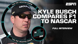 Kyle Busch breaks down the difference between racing in NASCAR and F1 FULL INTERVIEW [upl. by Iclek980]