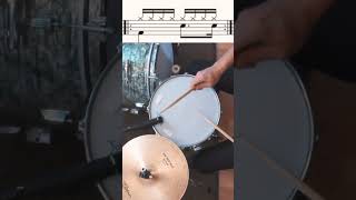 basicbeats drums beat drumbeat lesson drummer learning beats groove education 16thnotes [upl. by Vanderhoek]