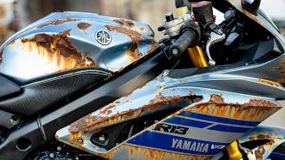 Yamaha R15 V2 Full Restoration  Restored YAMAHA Sport Motorcycle  Old Bike Restoration And Repair [upl. by Angrist]