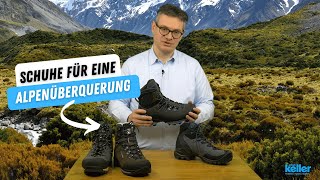 Wanderschuhe für eine Alpenüberquerung  eine Auswahl [upl. by Kimberlee213]