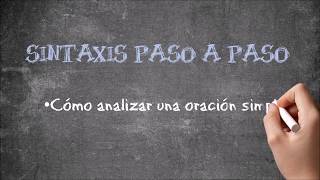 Sintaxis paso a paso [upl. by Nami62]