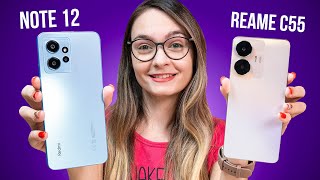 Qual celular COMPRAR Redmi Note 12 vs Realme C55 Comparativo [upl. by Bone46]