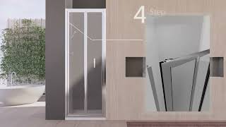 Bifold Shower Door [upl. by Aierbma521]