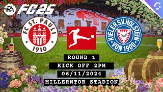 FC25  Bundesliga R1  St Pauli vs Holstein Kiel  GIA Football [upl. by Aibar]