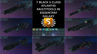 No Mans Sky  7 S Class Black Atlantid Multitools [upl. by Aislehc]