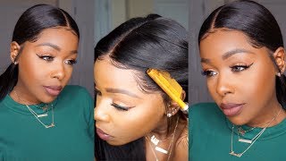 How to Slay your Frontal using the quotHot Comb Methodquot ft Wowebonycom [upl. by Tezzil]