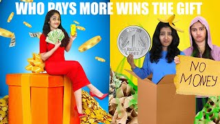 WHO PAYS MORE WINS THE GIFT CHALLENGE 🤩  കിടിലൻ GIFT ഉം എട്ടിന്റെ പണിയും😂  PULLOTHI [upl. by Collis657]