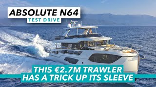 This 32m trawler has a trick up its sleeve  Absolute Navetta 64 review  Motor Boat amp Yachting [upl. by Ecinom]