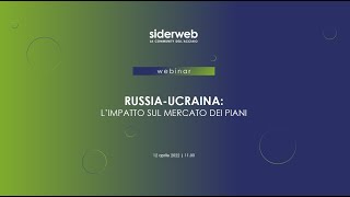 RussiaUcraina limpatto sul mercato dei piani  12 aprile 2022 [upl. by Gillett444]