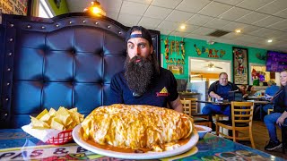 FINISH THIS GIANT BURRITO IN NORTH CAROLINA FAST ENOUGH AND WIN A VERY COOL SHIRT  BeardMeatsFood [upl. by Faires]