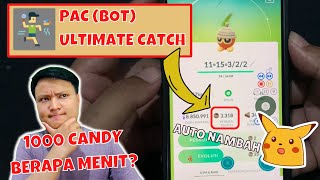 PAC BOT ULTIMATE CATCH ❗1000 CANDY SEBENTAR DOANG 😱  Pokemon Go Fake GPS 2023 [upl. by Ataymik]