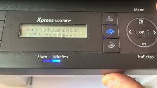 Configurazione wifi stampante Samsung Xpress M2070FW [upl. by Atteynek]