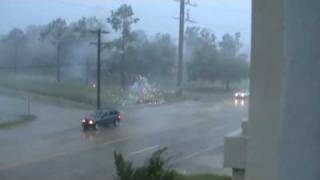 Lightning Bolt Hits Power Line LCH LA [upl. by Ragas]