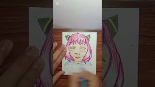 anime drawing  part2 art shorts ytshorts trending subscribe like support drawing [upl. by Asyal]