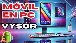 👁️ VER Móvil en PC con cable y Vysor [upl. by Enayr670]