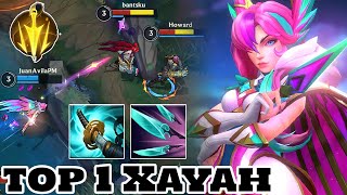 Wild Rift Xayah  Top 1 Xayah Gameplay quotXayah Mainquot Rank Grandmaster [upl. by Hanser]