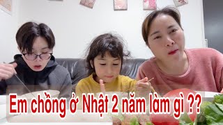 Chiêu đãi anh Zin và Miu món bún chả Lần đầu tiết lộ công việc ở Nhật của em chồng Pakistan [upl. by Fariss]