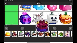 tier list de blox fruits fruta special [upl. by Garald]