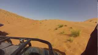 Dune Quad Driving Wahiba Sands Oman HD  627 [upl. by Naeloj293]